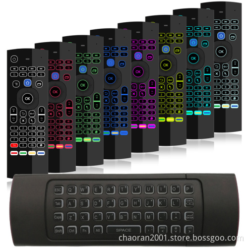 MX3 Backlit Air Mouse Smart Remote Control 2.4G RF Wireless Keyboard Voice Microphone Pro Android TV Box